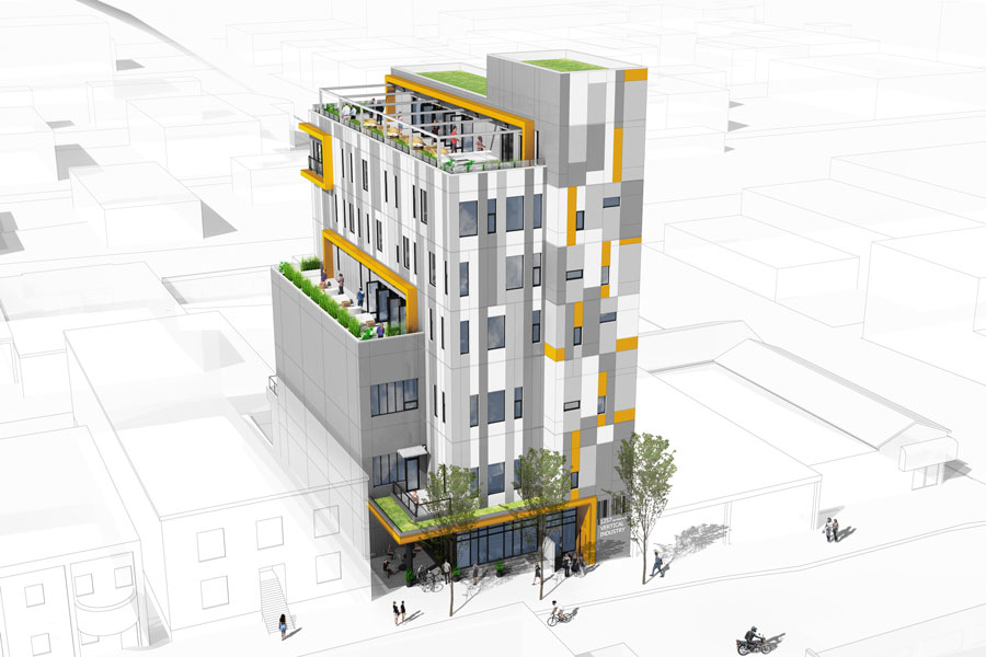 Vertical industrial building